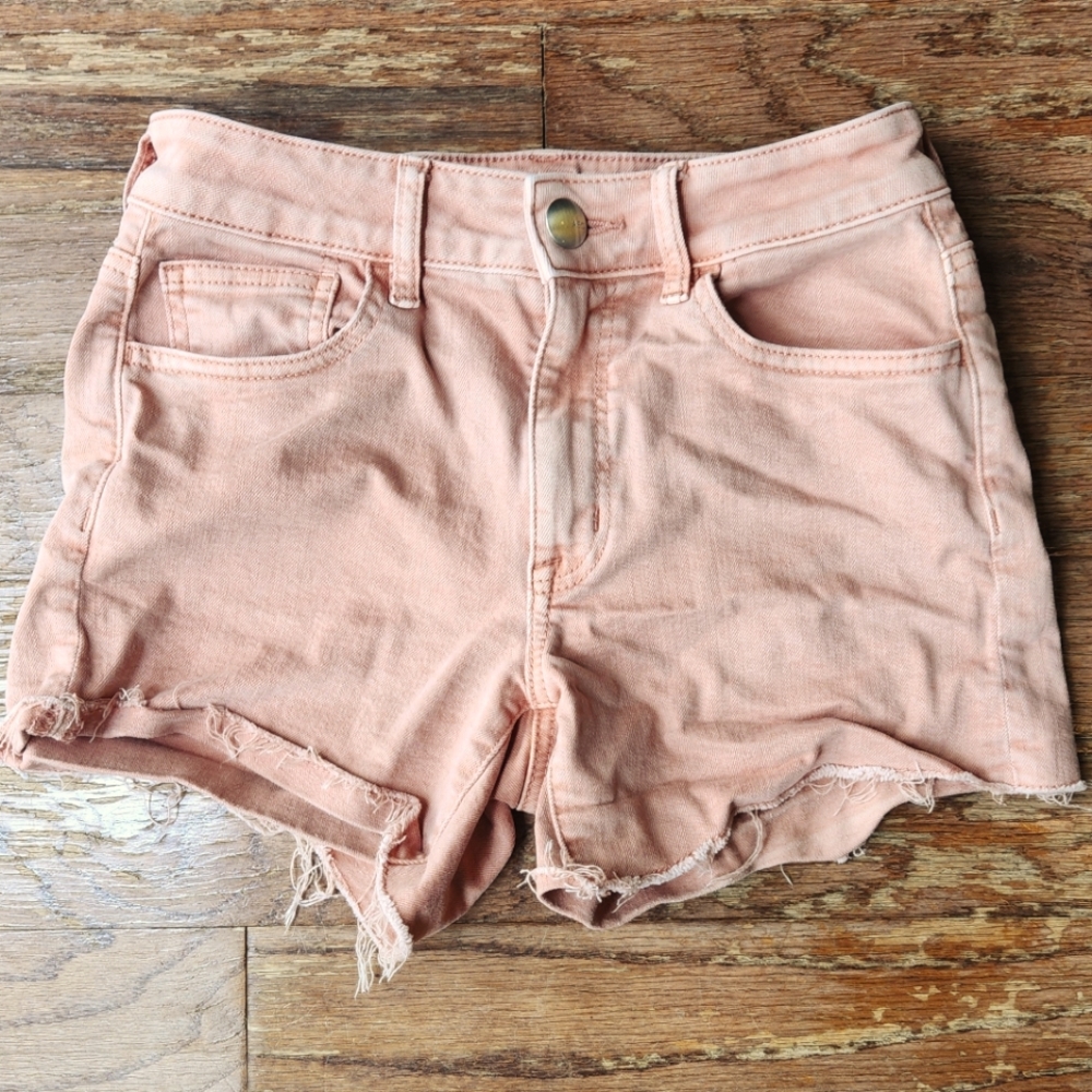 American Eagle pink Jean cut offs